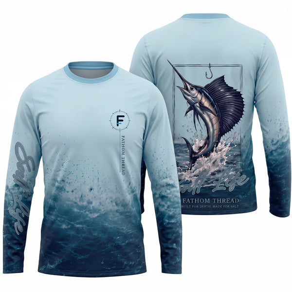 Built for Depth Made for Salt Ocean Fishing Long Sleeve Shirt