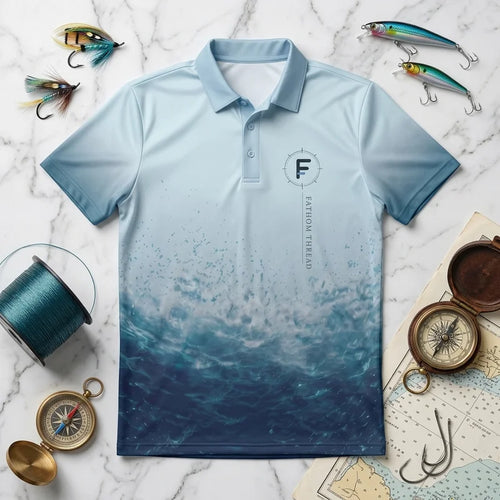 Built for Depth Made for Salt Ocean Fishing Polo Shirt