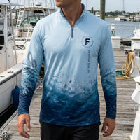 Built for Depth Made for Salt Ocean Fishing Zip Long Sleeve Shirt