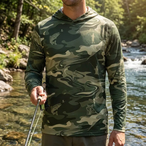 Camo Fishing Outdoor Hoodie