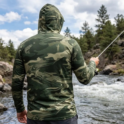 Camo Fishing Outdoor Hoodie