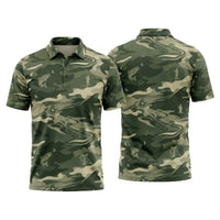 Camo Fishing Outdoor Polo Shirt