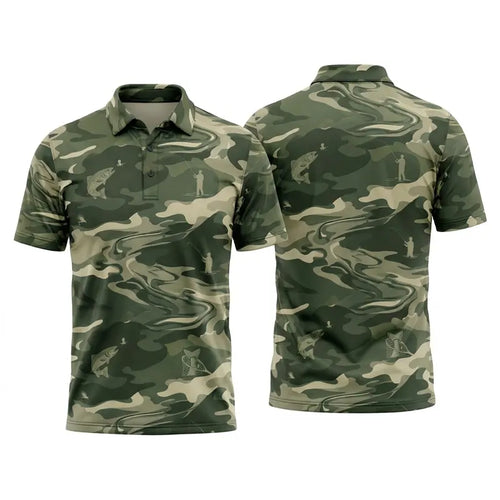 Camo Fishing Outdoor Polo Shirt