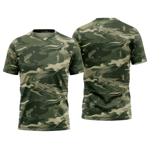 Camo Fishing Outdoor T-Shirt 2026