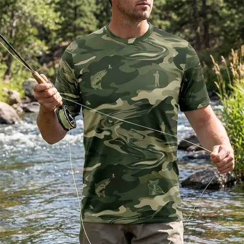 Camo Fishing Outdoor T-Shirt