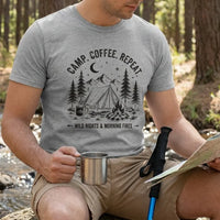 Camp Coffee Repeat Camping T-Shirt