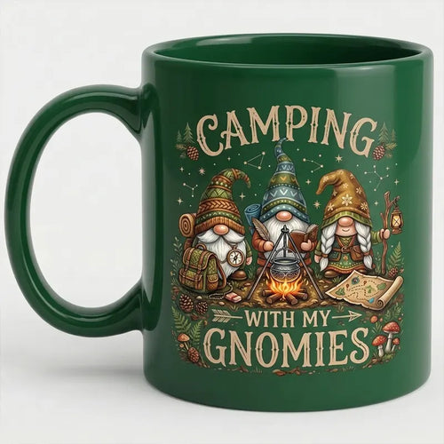 Camping With My Gnomies Camping Mug