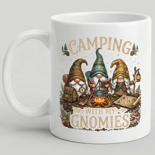 Camping With My Gnomies Camping Mug