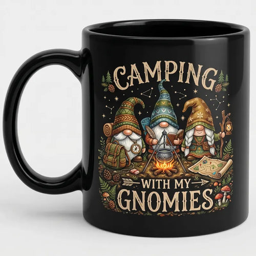 Camping With My Gnomies Camping Mug