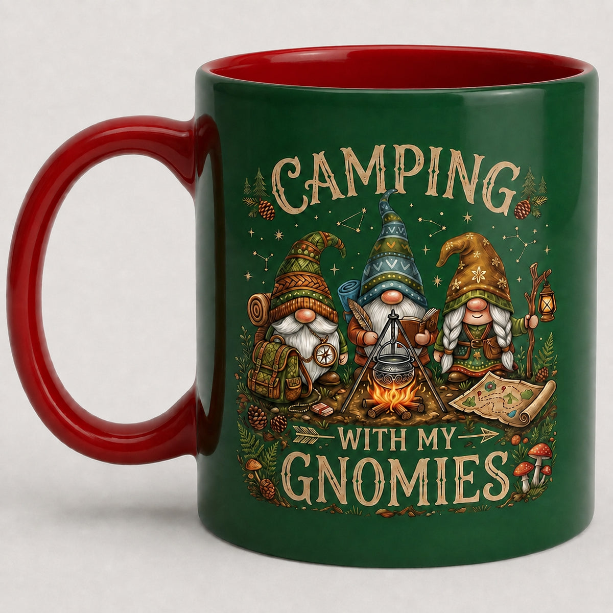 Camping With My Gnomies Camping Mug 2026