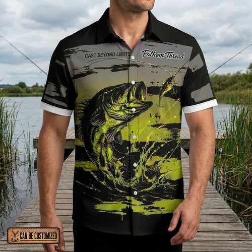 Cast Beyond Limits Fishing Hawaiian Shirt