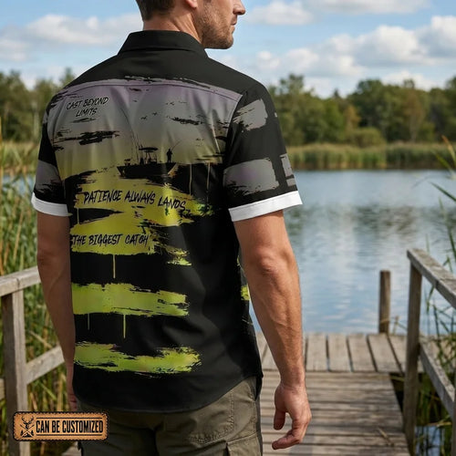 Cast Beyond Limits Fishing Hawaiian Shirt