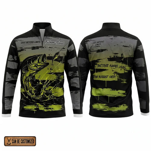 Cast Beyond Limits Fishing Zip Long Sleeve Shirt