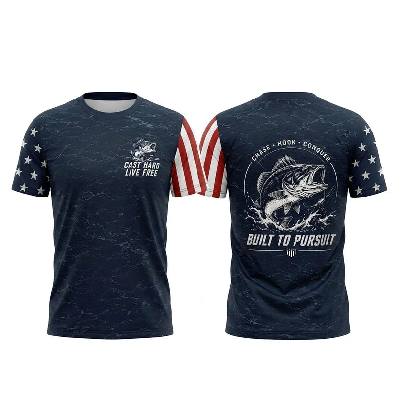 Cast Hard Live Free Bass Fishing Apparel