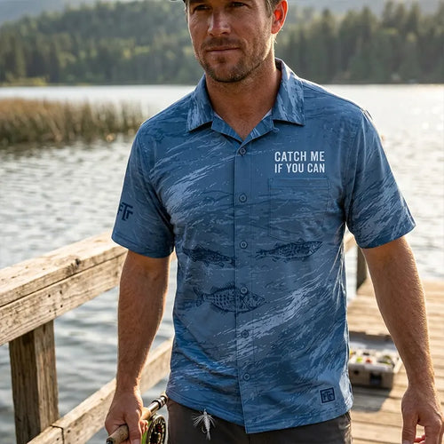 Catch Me If You Can Fishing Hawaiian Shirt