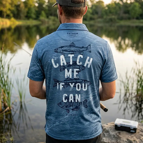 Catch Me If You Can Fishing Polo Shirt