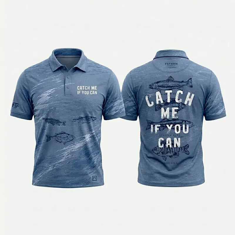 Catch Me If You Can Fishing Polo Shirt