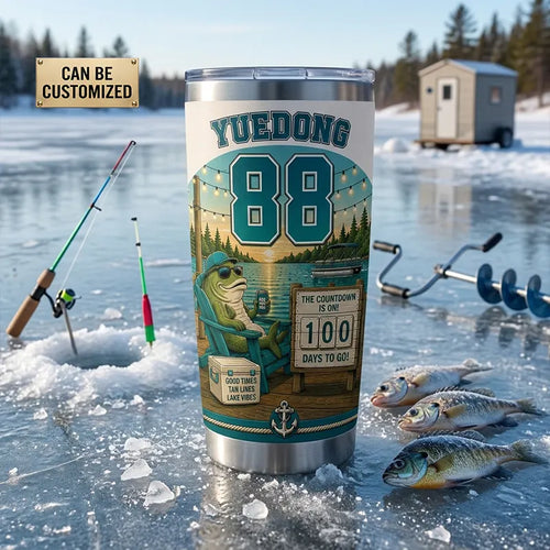 Count Down Days Until Lake Season Personalized Tumbler