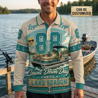 Count Down Days Until Lake Season Polo Long Sleeve Shirt