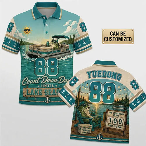 Count Down Days Until Lake Season Polo Shirt