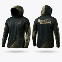 Custom Bass Hunting Camo Fishing Hoodie