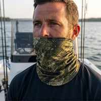 Custom Bass Hunting Camo Fishing Neck Gaiter