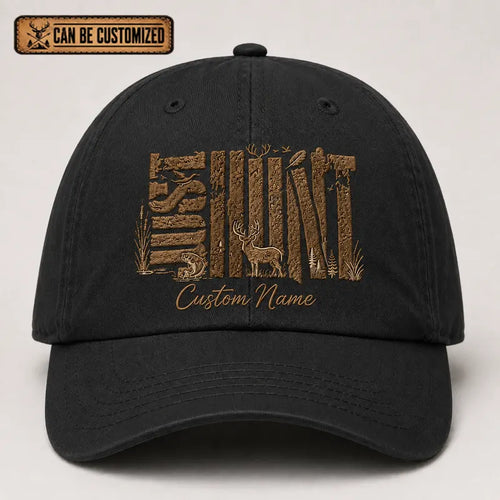Custom Hunt Wildlife Embroidered Cap