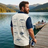 Custom Name Patent Fishing Hawaiian Shirt