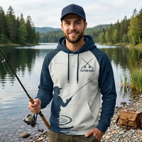 Custom Name Patent Fishing Hoodie