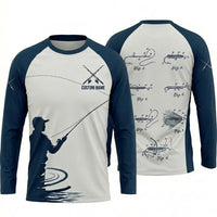 Custom Name Patent Fishing Long Sleeve Shirt