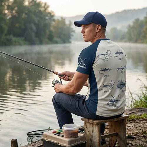 Custom Name Patent Fishing T-Shirt