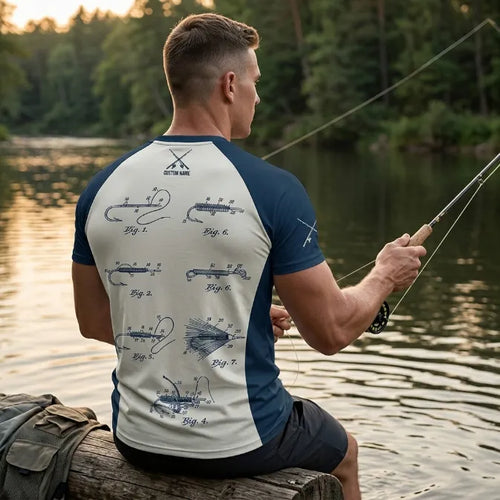 Custom Name Patent Fishing T-Shirt