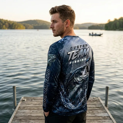 Custom Team Fishing Long Sleeve Shirt