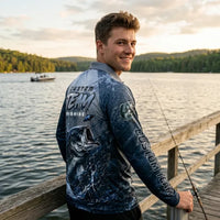 Custom Team Fishing Polo Long Sleeve Shirt