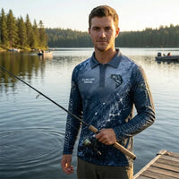 Custom Team Fishing Polo Long Sleeve Shirt