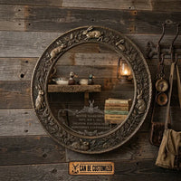 Custom Wildlife Hunting Etched Mirror Ornament