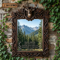 Custom Wildlife Hunting Etched Mirror Ornament