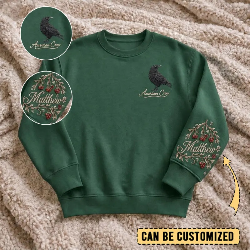 Customized American Crow Sweater – Print & Embroidery 2026