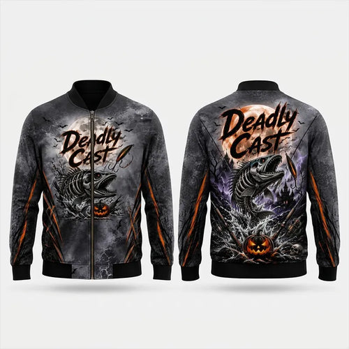 Deadly Cast Halloween Fishing Bomber Jacket