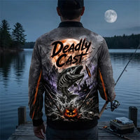 Deadly Cast Halloween Fishing Bomber Jacket