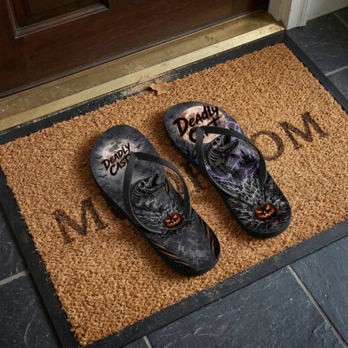 Deadly Cast Halloween Fishing Flip Flops