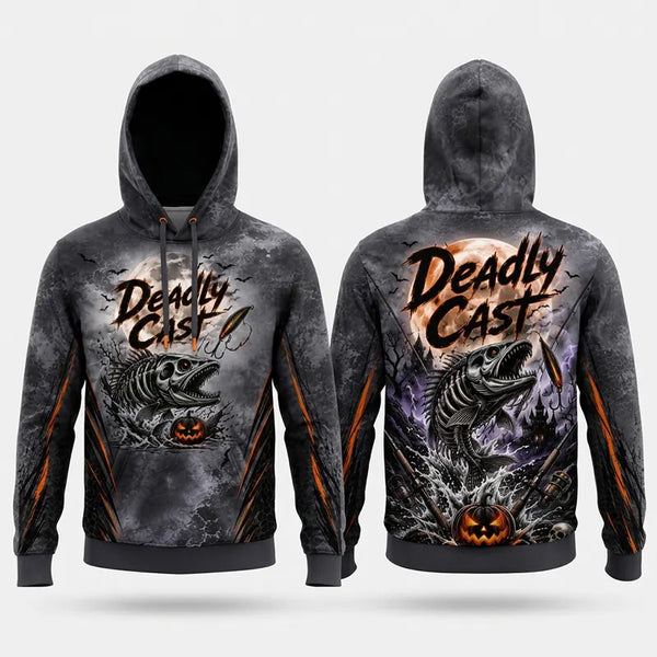 Deadly Cast Halloween Fishing Hoodie