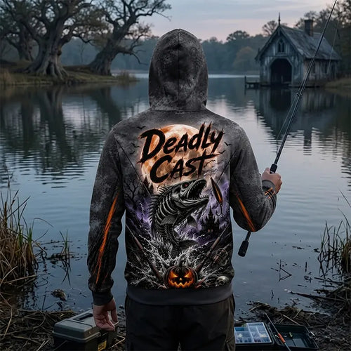 Deadly Cast Halloween Fishing Hoodie