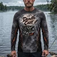 Deadly Cast Halloween Fishing Long Sleeve Shirt