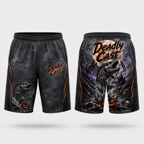 Deadly Cast Halloween Fishing Short Pants