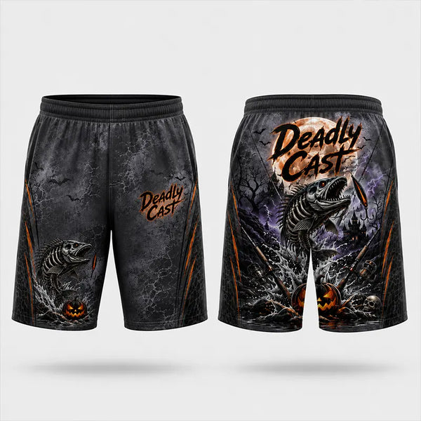Deadly Cast Halloween Fishing Short Pants