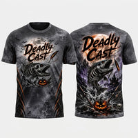 Deadly Cast Halloween Fishing T-Shirt