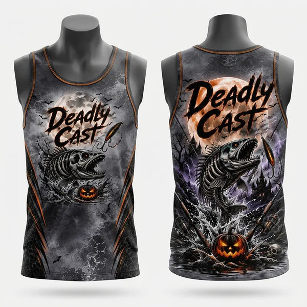Deadly Cast Halloween Fishing Tank Top