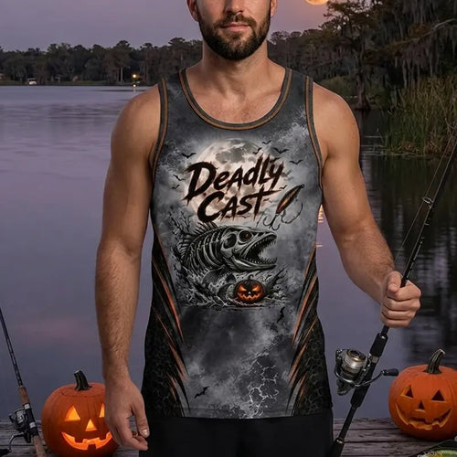 Deadly Cast Halloween Fishing Tank Top