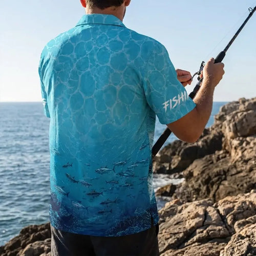 Deep Sea Fishing Hawaiian Shirt